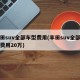 丰田suv全部车型费用(丰田suv全部车型费用20万)